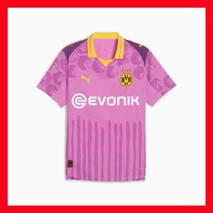 PUMA Kidsuper X Borussia Dortmund Authentic Collared Replica Jersey Mens